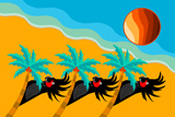 3PalmtreeCockys