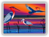 3 Red Herons