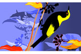 BowerBird&GumLeaves4