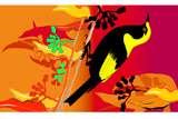 BowerBird&GumLeaves5