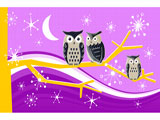 Snowy Owls Pink