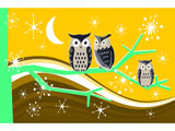 Snowy Owls Yellow