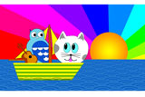 The Owl & The PussyCatRainbowSunrise